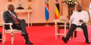 William Ruto and Yoweri Museveni