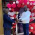 Overall winner Walter Keya (right) and Lucy Mugendi, Chief Principal Machakos Girls 