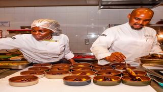 Executive Chef Kabelo Mooketsi and Senior Sous chef Evelyn Adhiambo