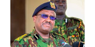 The Inspector General of Police Japhet Koome