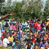 Kenya's leading amateur golfer Michael Karanga gives a pep talk