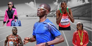 Kenyan athletes