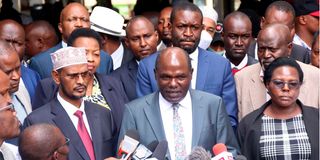 Former Independent Electoral and Boundaries Commission (IEBC) Chairman Wafula Chebukati