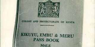 colonial-era passbook