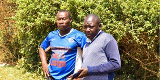 Bungoma Stars founders John Wangusi (left) and Geoffrey Musula