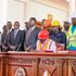 President William Ruto assents to the Affordable Housing Bill at State House, Nairobi on Tuesday.