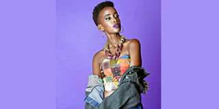 Rapper Wangechi Waweru.