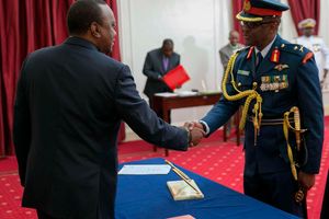 Uhuru Kenyatta and Francis Ogolla