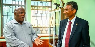 Vincent Ogutu and Elias Makori
