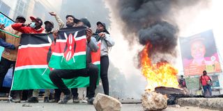 anti-government protests.