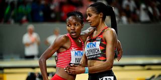 Winfred Yavi and Beatrice Chepkoech