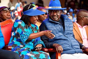  Raila Odinga with Martha Karua