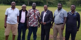 Ronny Raburu and Raila Odinga