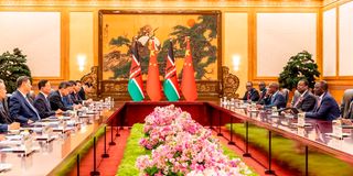 William Ruto and Xi Jinping