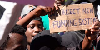 University students protest