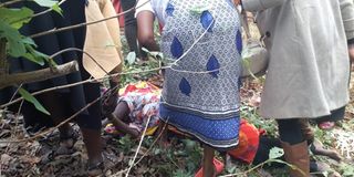 burial ceremony of Francis Maingi Mwaura in Maragi