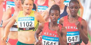 Kenya's Lucy Wangui Kabuu marathon