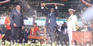 William Ruto and Uhuru Kenyatta