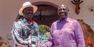 William Ruto and Raila Odinga