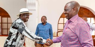 William Ruto and Raila Odinga