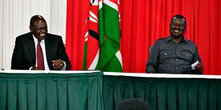 William Ruto and Raila Odinga