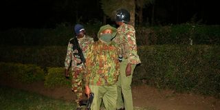 police camped outside the gate of Kirobon Girls High School
