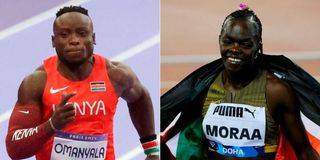 Ferdinand Omanyala and Mary Moraa