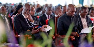William Ruto and Hillary Barchok