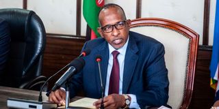 Health Cabinet Secretary Aden Duale
