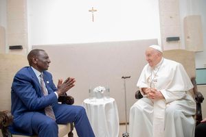 President William Ruto and Pope Francis