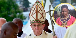 Pope Francis and Lydia Letipila