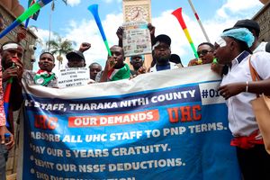UHC protest