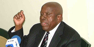 Former Defense Minister Njenga Karume.