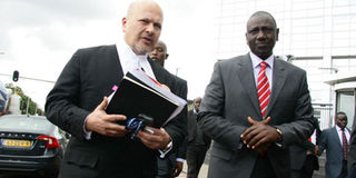 William Ruto and Karim Khan